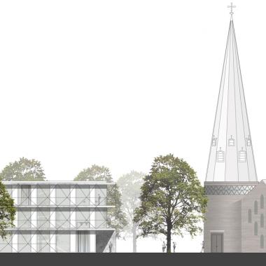 Verwaltungsgebäude Coesfelder Kreuz - Neubau Verwaltungsgebäude der Evangelischen Kirche am Coesfelder Kreuz in Münster