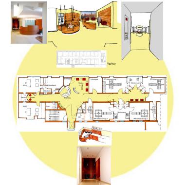 ORAG Raphaelsklinik Münster - Umbau zur einer Orthopädisch-Radiologischen Apparategemeinschaftspraxis, in Zusammenarbeit mit der Bauabteilung der Raphaelsklinik Münster